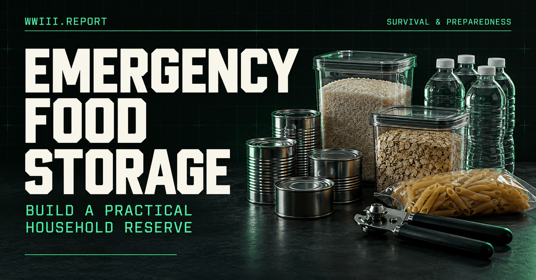 Emergency food storage